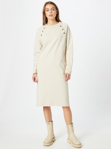 10Days Knitted dress in Beige: front