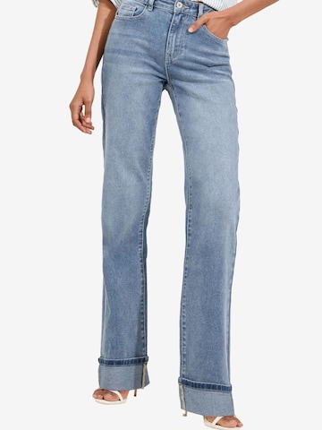 LipsyWide Leg/ Široke nogavice Traperice - plava boja: prednji dio