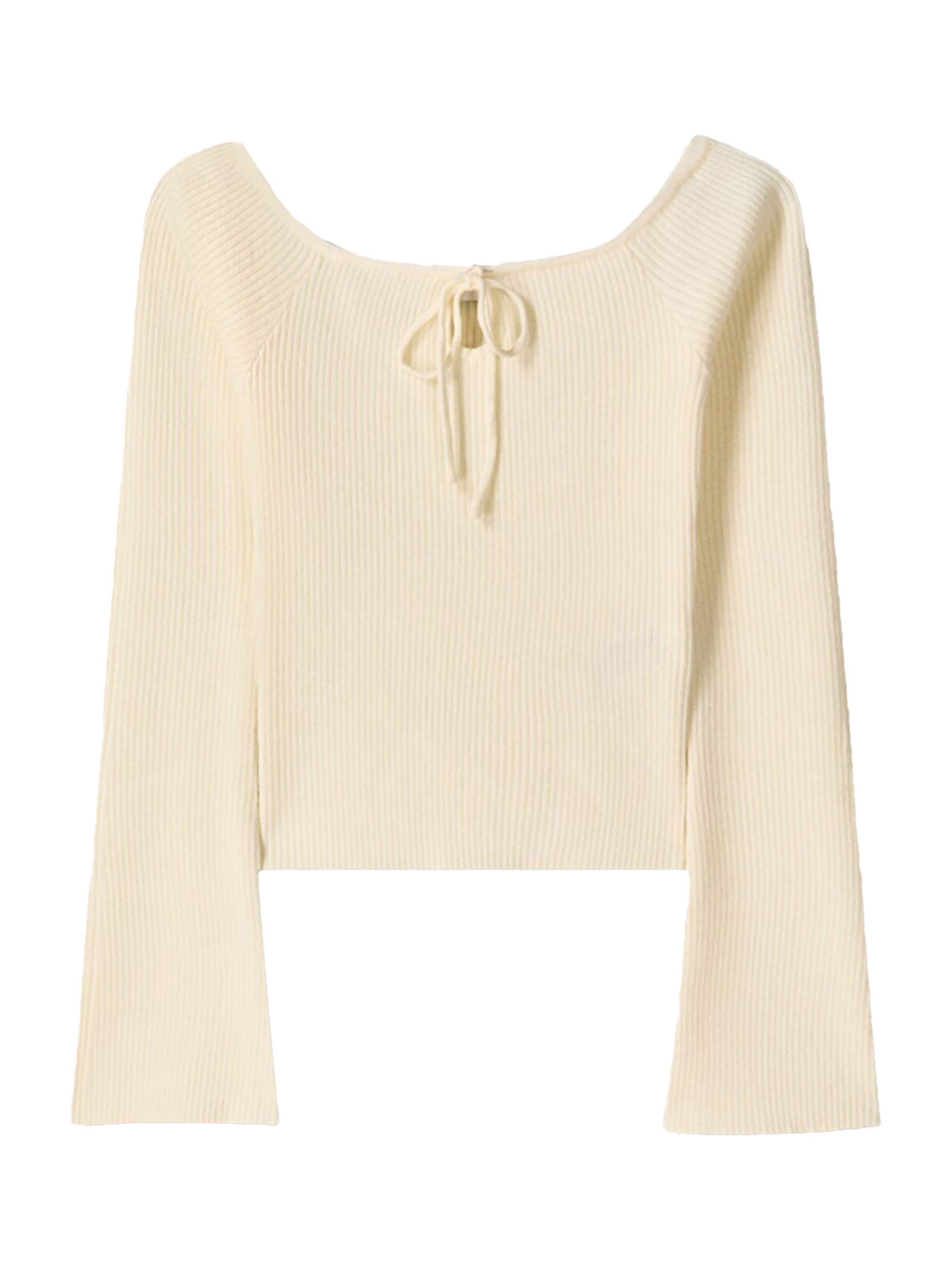 Bershka Neulepaita värissä beige: etupuoli