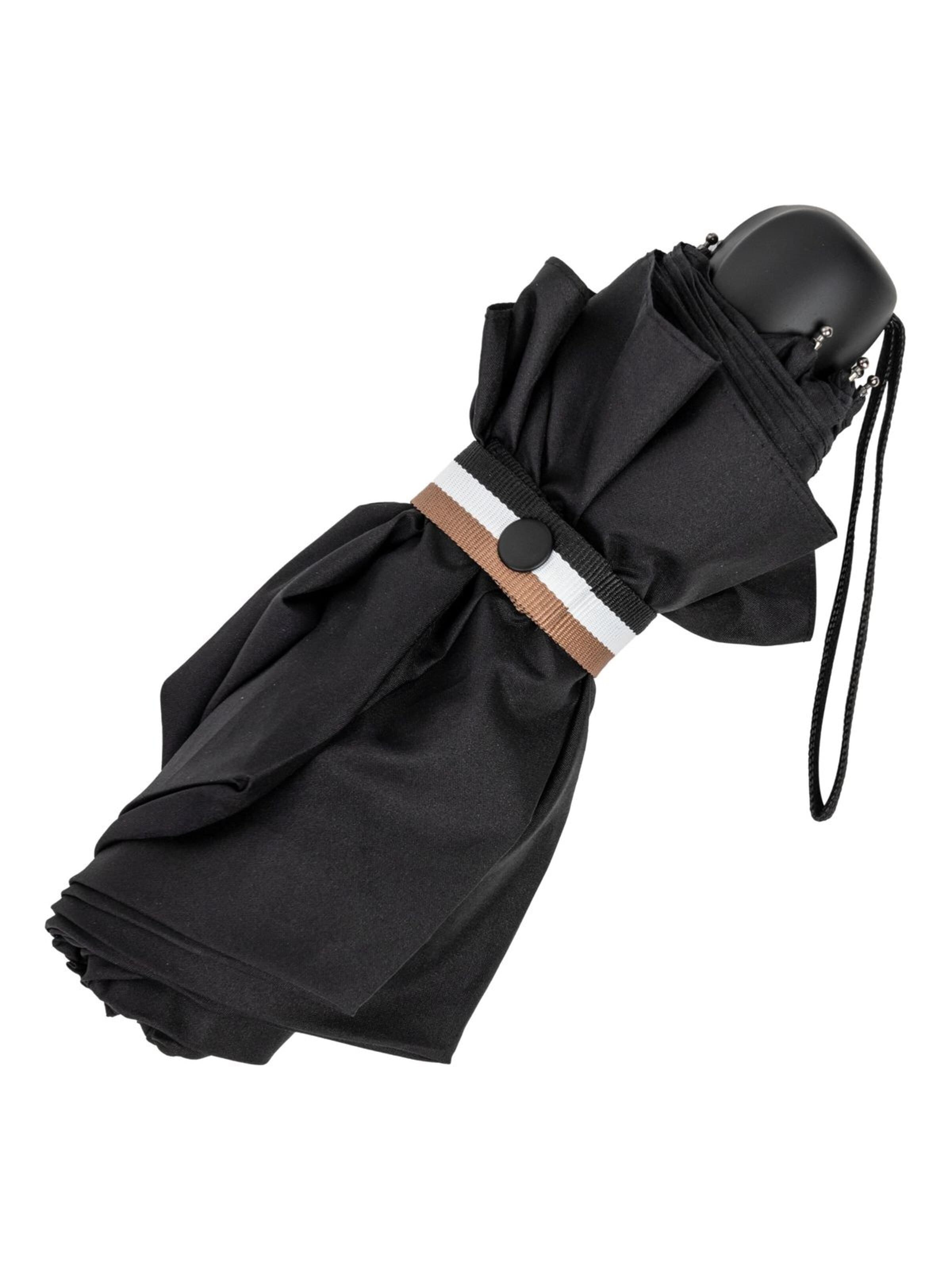 BOSS Paraplu 'Umbrella Mini Iconic' in Zwart