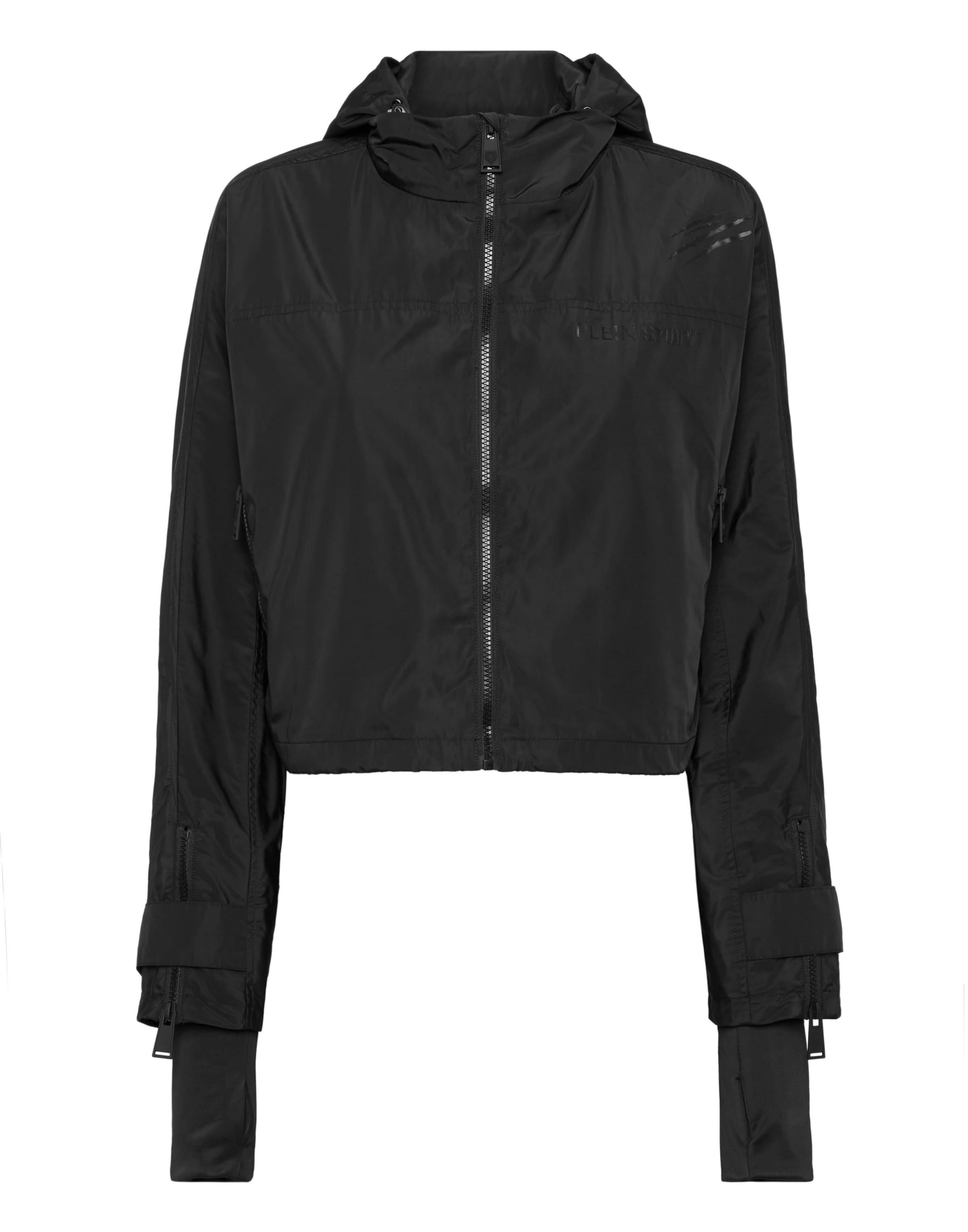 Plein Sport Sportjacke 'Scratch' in Schwarz: Vorderseite