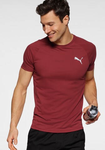 T-Shirt fonctionnel PUMA en rouge : devant