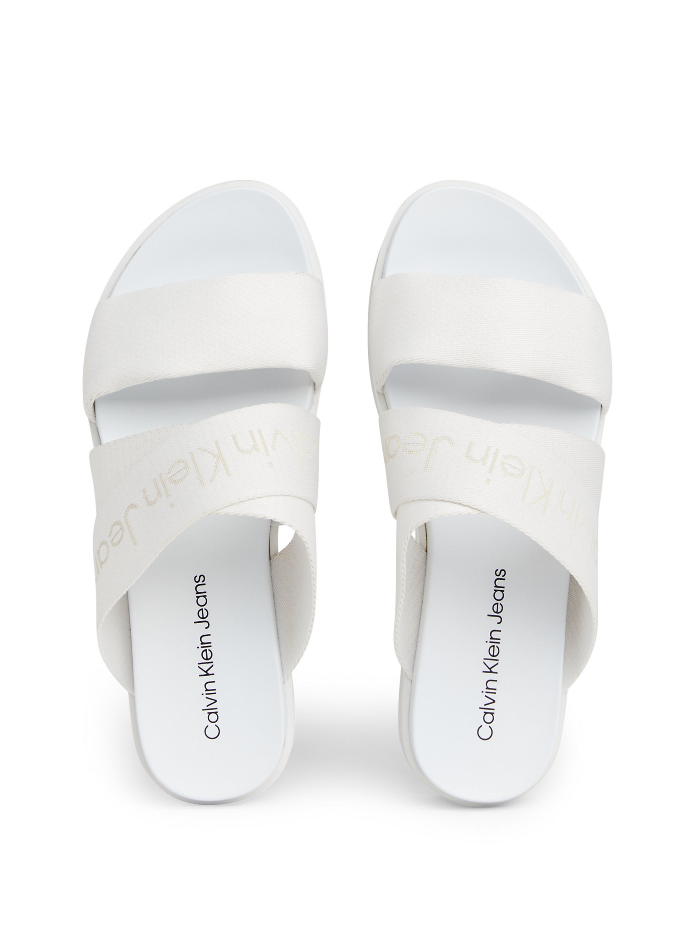 Calvin klein white mules deals