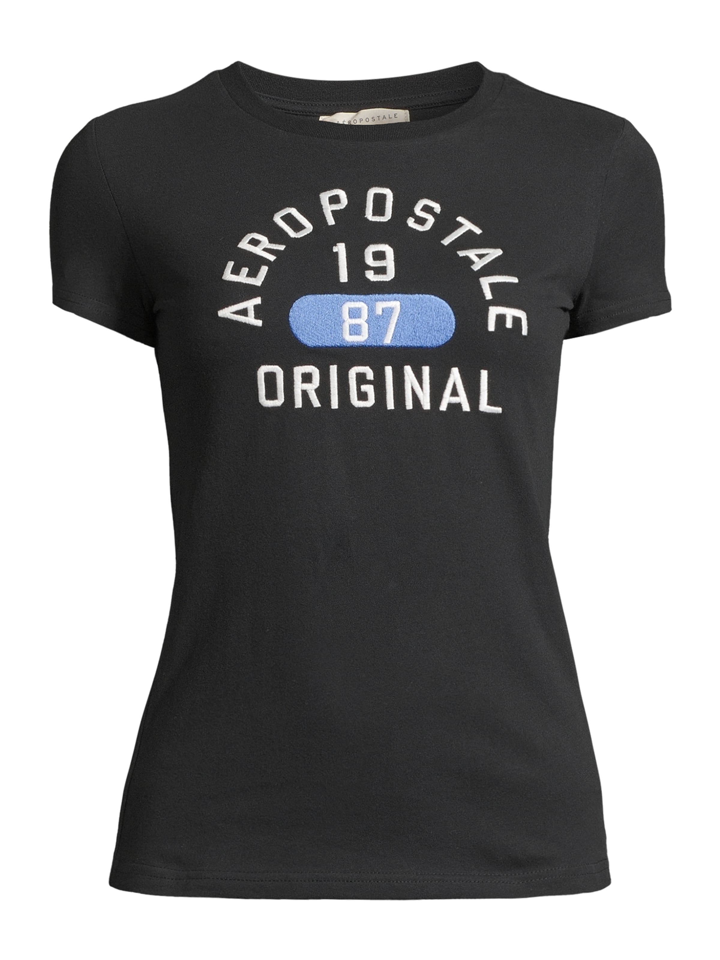 AÉROPOSTALE Футболка 'JUL' в Черный: спереди