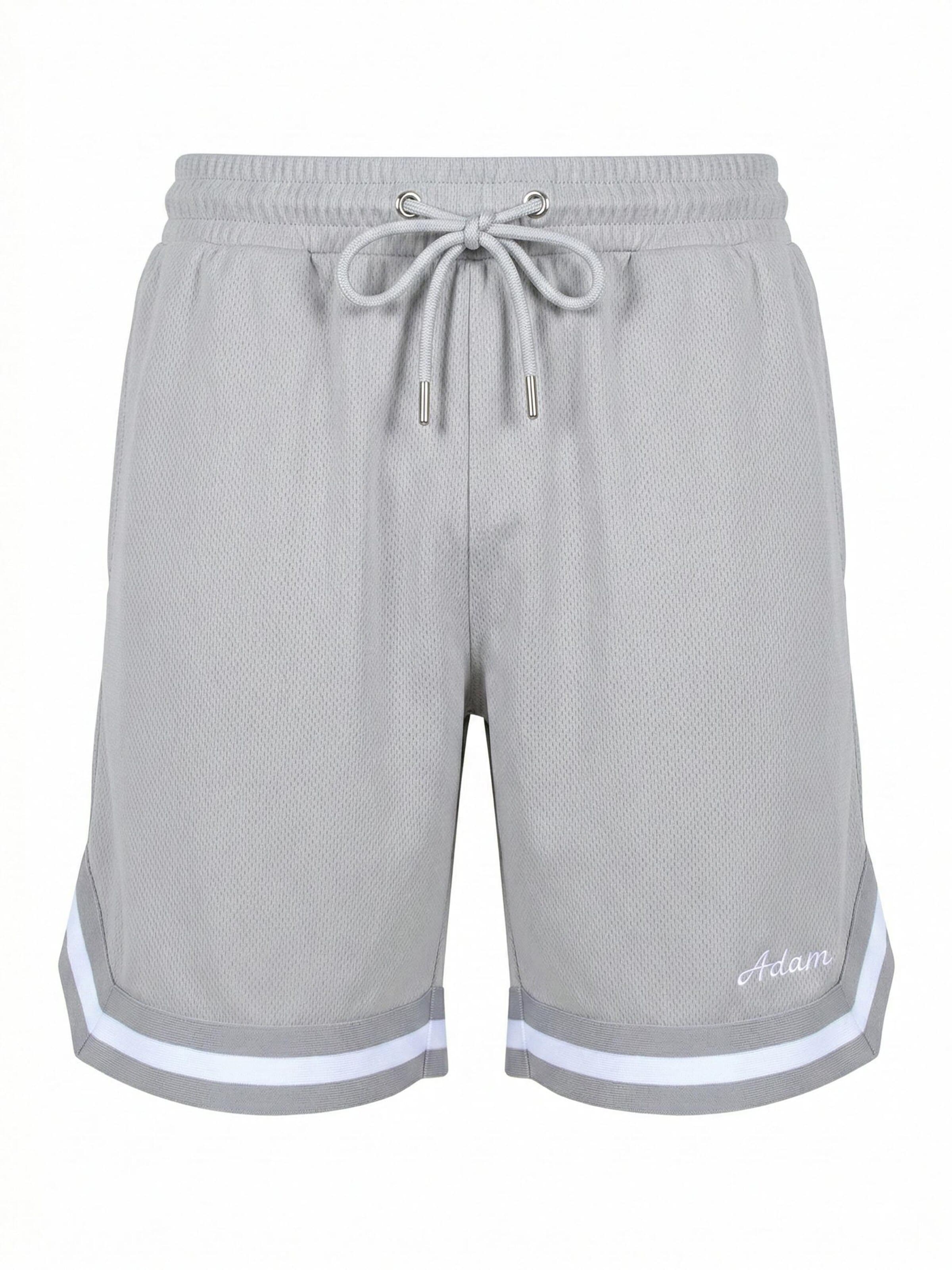 Adam Loose fit Workout Pants 'Sweatshorts Basketball Shorts' in Grey: front
