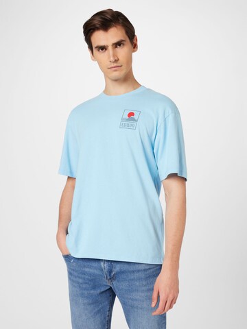 EDWIN Koszulka 'Sunset On' w kolorze niebieski: przód