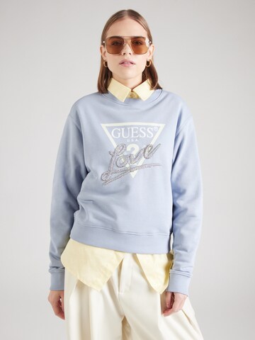 Felpa di GUESS in blu: frontale