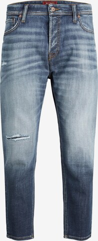 JACK & JONES Tapered Jeans 'FRANK' in Blauw: voorkant