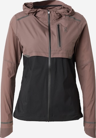 On Performance Jacket in Brown: front