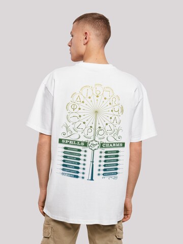 T-Shirt 'Harry Potter Wingardium Leviosa Spells Charms' F4NT4STIC en blanc : devant