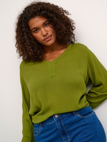 KAFFE CURVE Blouse 'Ami' in Green