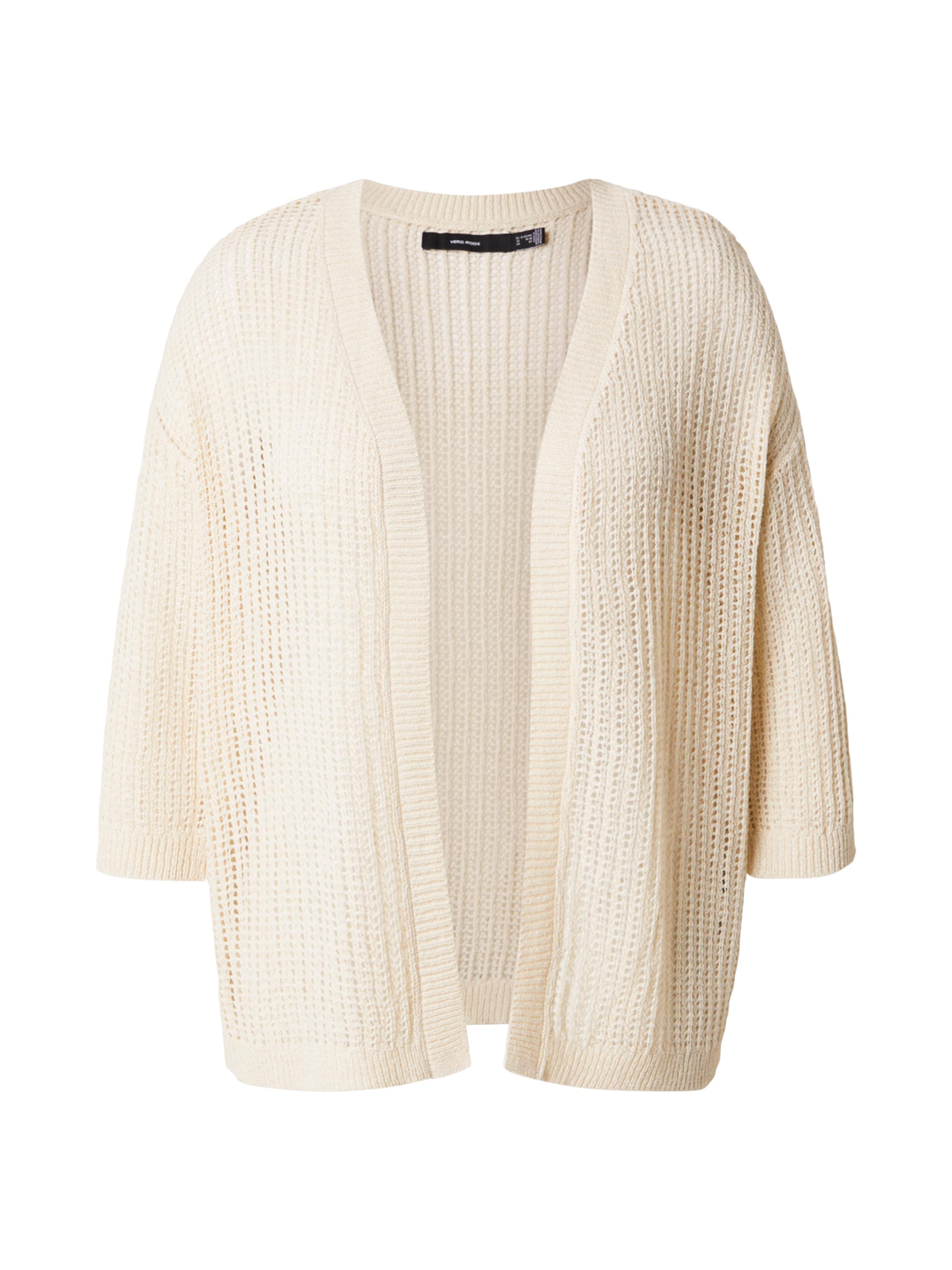 Cardigan 'VMCBREEZY' Vero Moda Curve en beige : devant