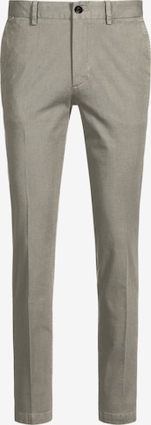 BOSS Slimfit Bügelfaltenhose 'Kaiton1' in Beige: Vorderseite