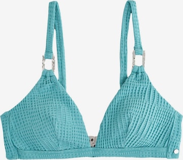Mint Velvet Trojuholníky Bikinový top - Modrá: predná strana