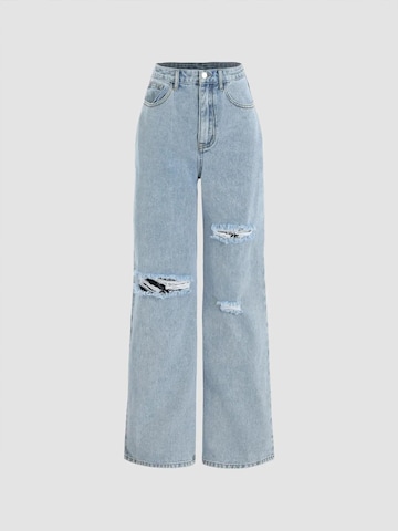 Hiccup Wide Leg Jeans in Blau