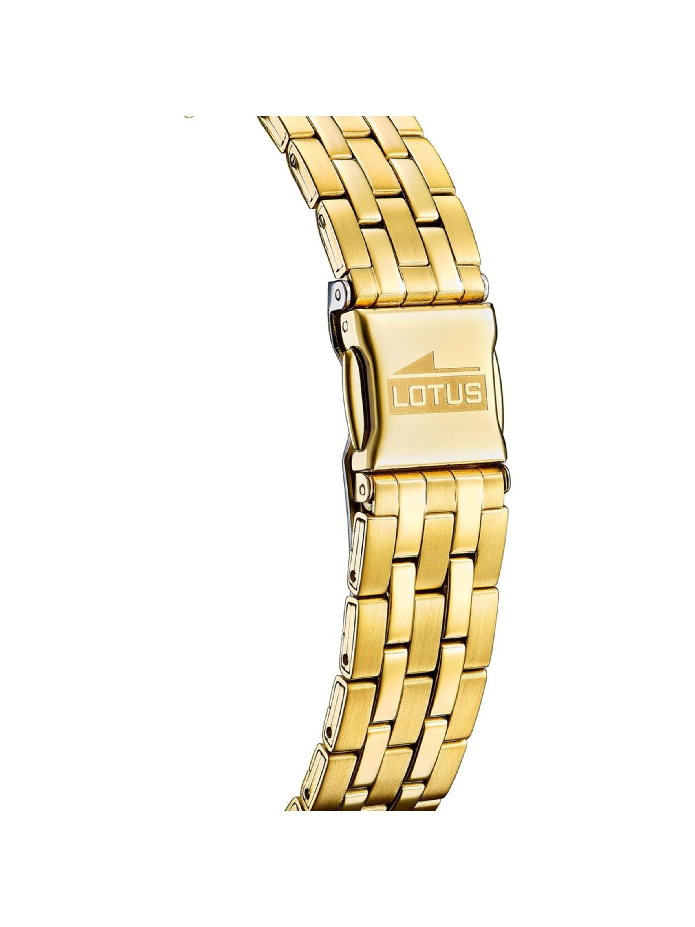 Lotus Analoog horloge in Goud