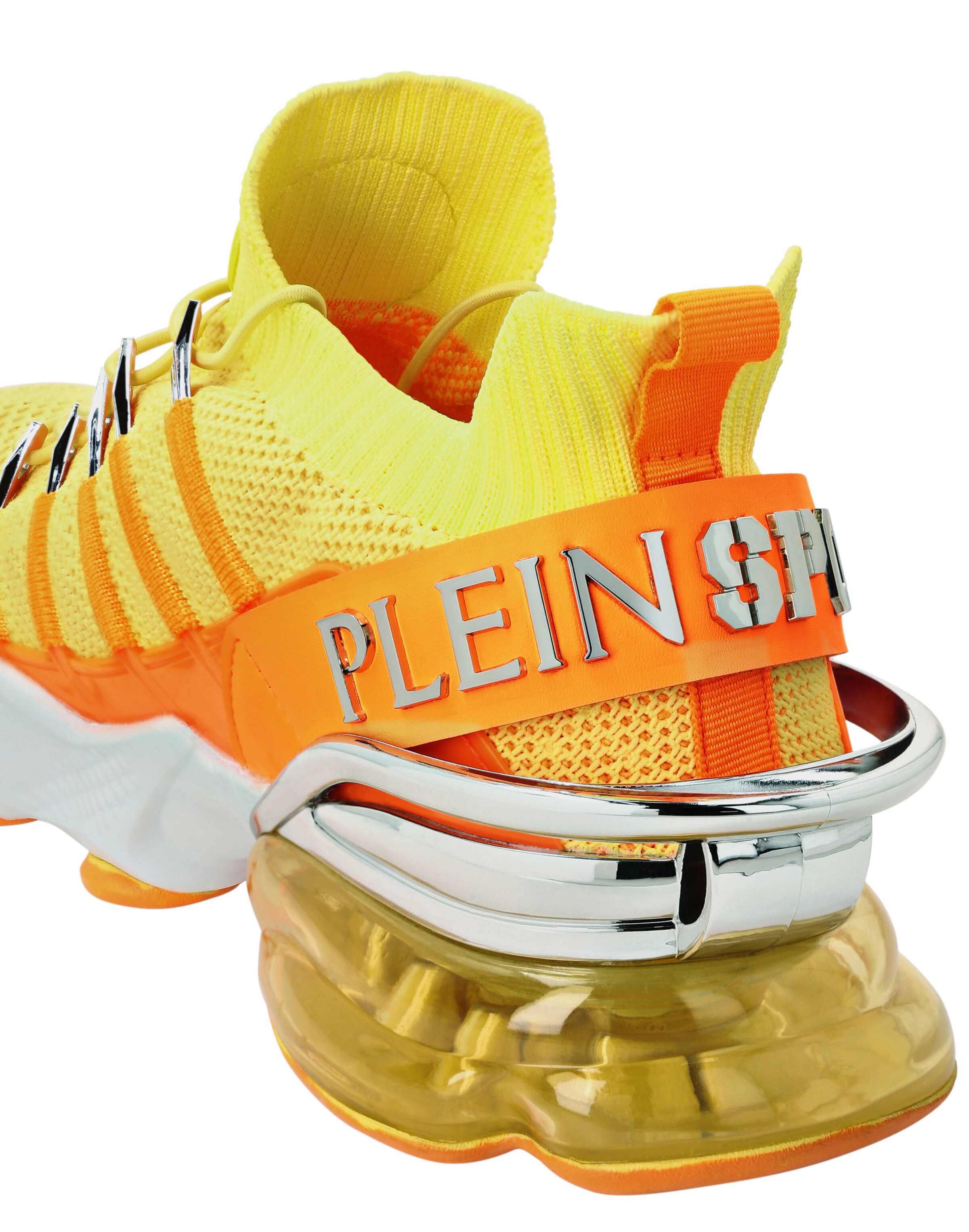 Plein Sport - Sapatilhas baixas 'Tiger Attack Gen. X.04' em laranja