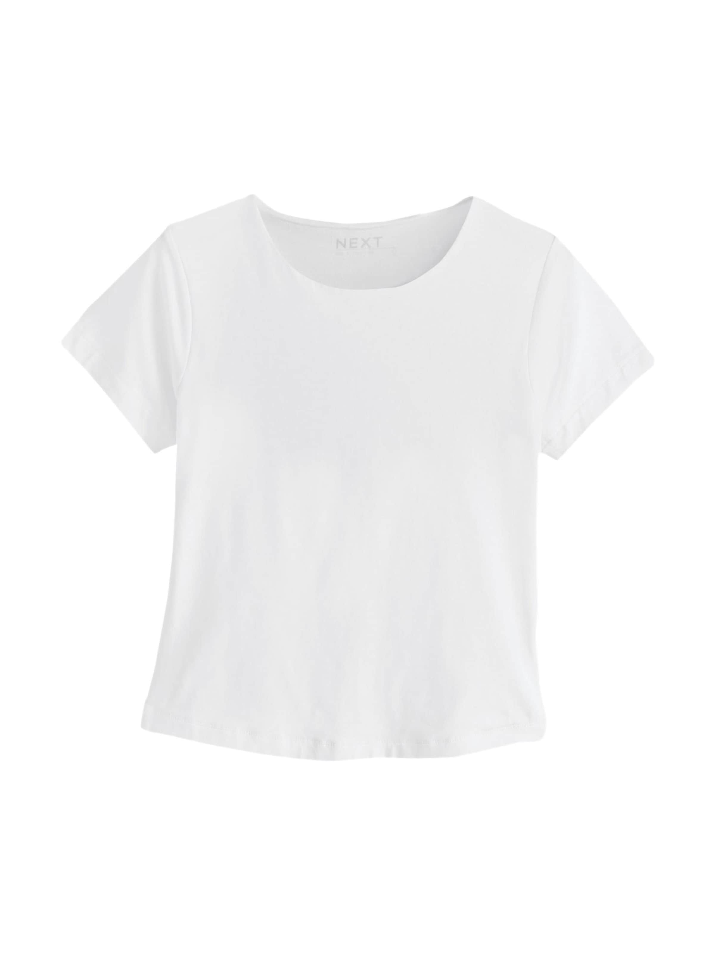T-shirt Next en blanc : devant