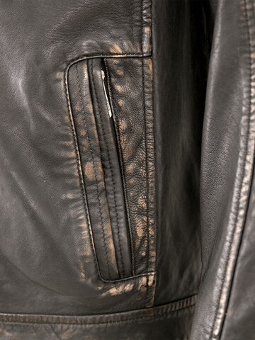 Lederjacken24 Tussenjas 'Stantfort / Sandford' in Zwart