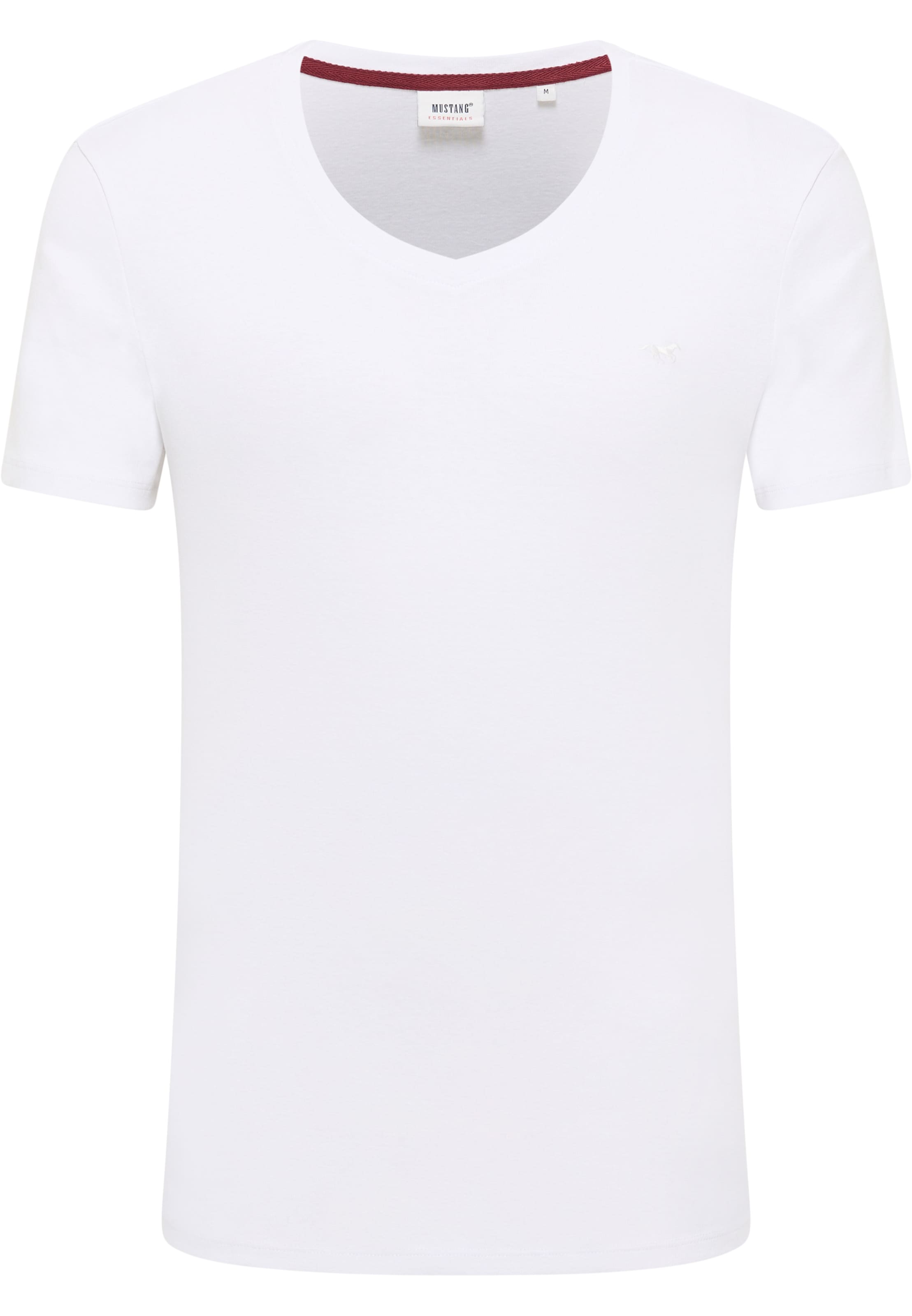 MUSTANG T-Shirt 'Amado' in Weiß: Vorderseite