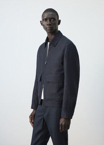 MANGO MAN Between-Season Jacket 'Arturo' in Blue