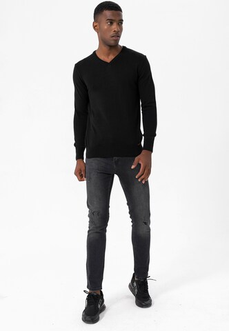 Jimmy Sanders Pullover in Schwarz