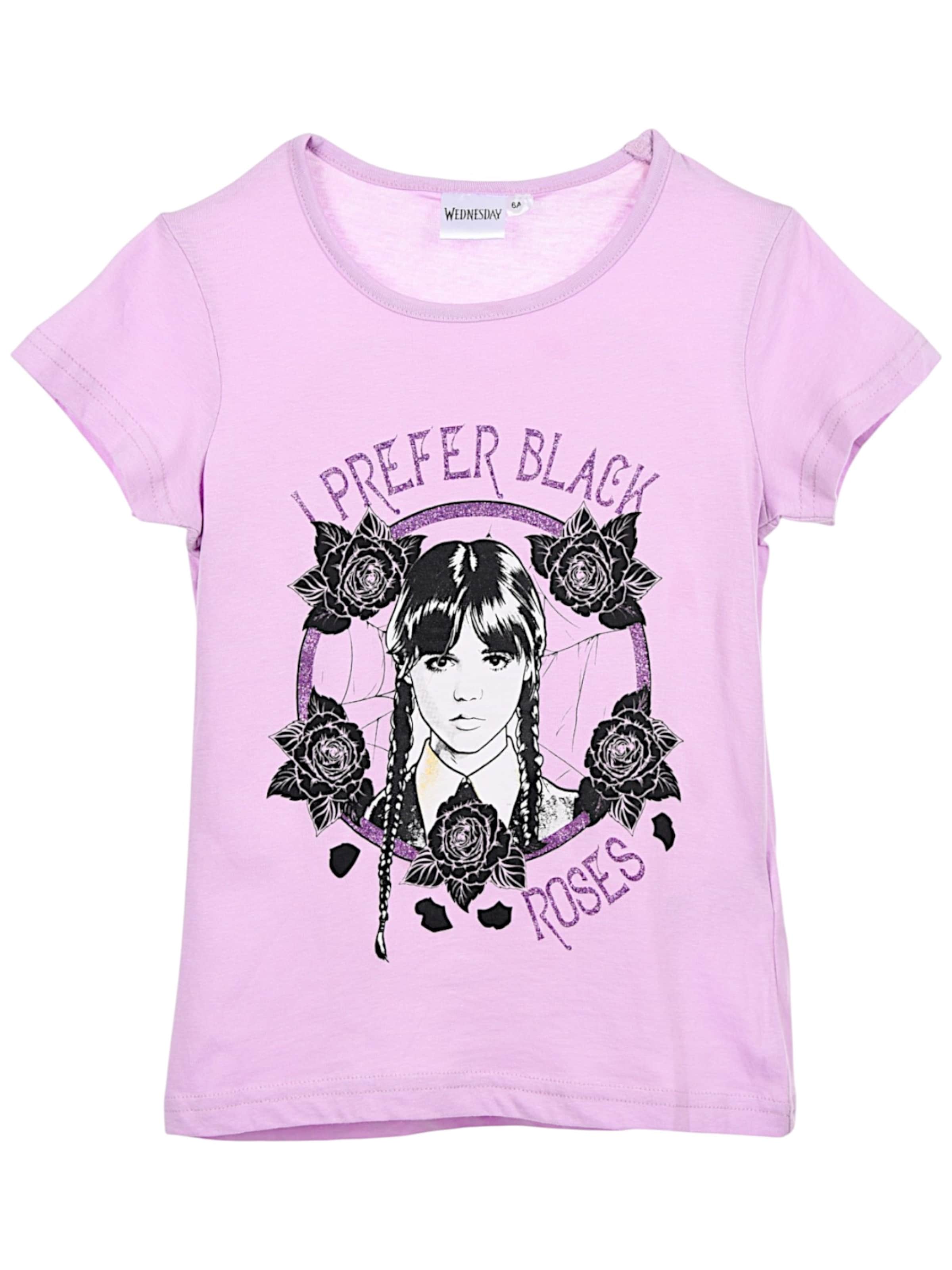 Wednesday Shirt 'Wednesday T-Shirt' in Purple: front