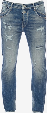 Le Temps Des Cerises Regular Jeans in Blauw: voorkant