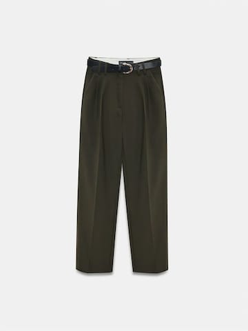 Dilvin Wide Leg Hose in Grün: Vorderseite
