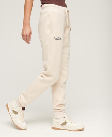 Effilé Pantalon 'Essential' Superdry en beige