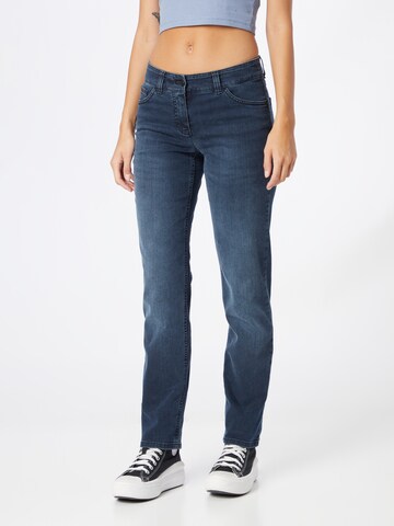 GERRY WEBER Slimfit Jeans in Blauw: voorkant