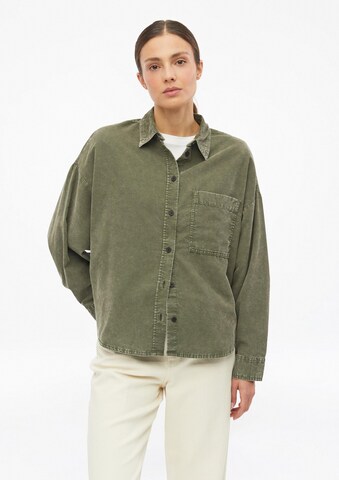 s.Oliver Blouse in Groen: voorkant