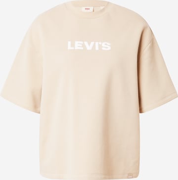 LEVI'S ® Shirt 'Graphic Louise SS Crew' in Beige: voorkant