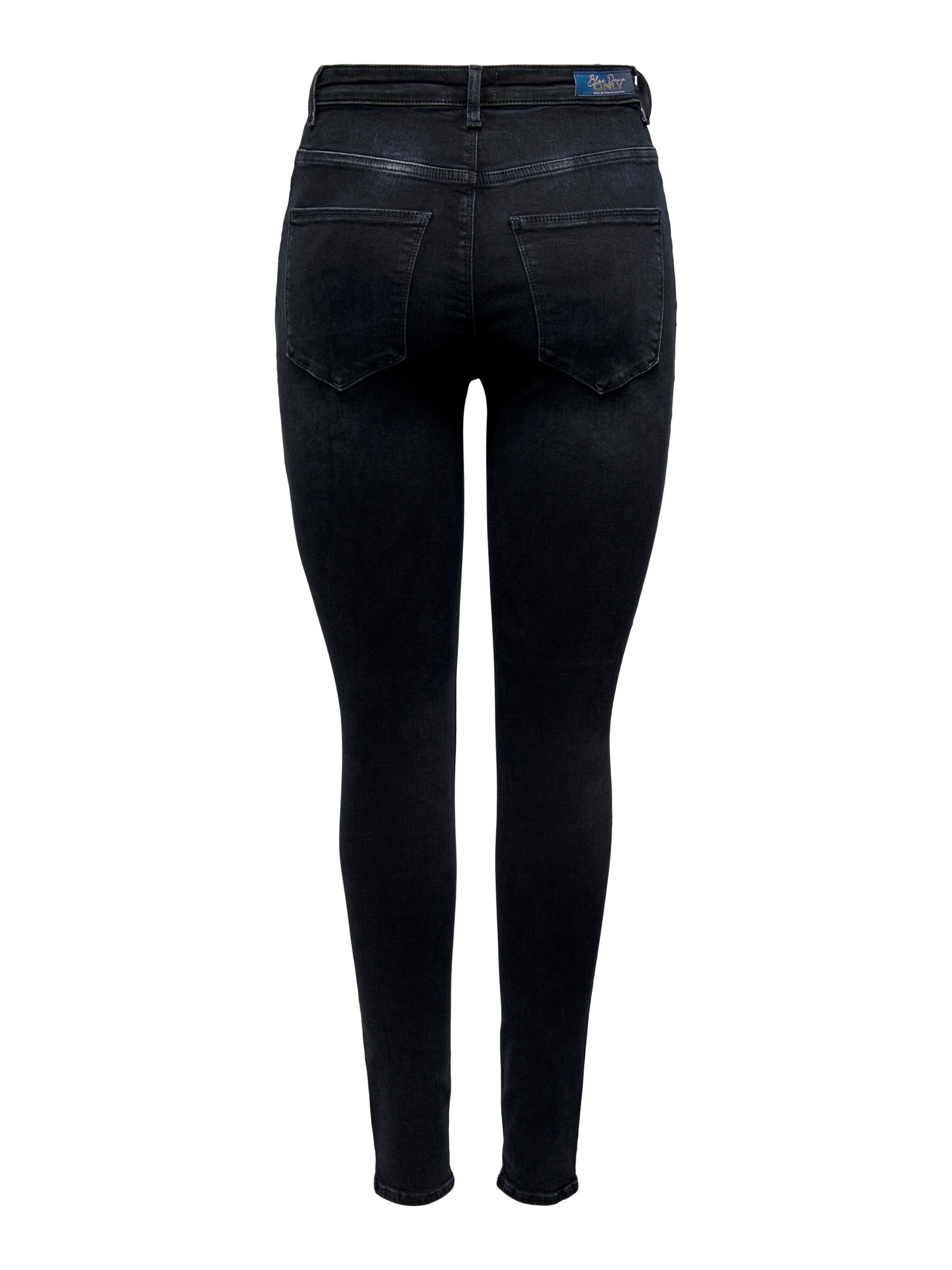 ONLY Skinny Jeans 'POSH' in Zwart