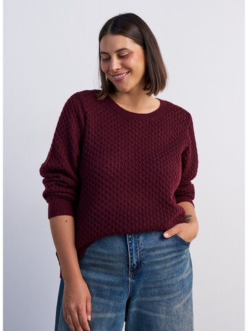 Pullover 'Flaya' di Zizzi in rosso