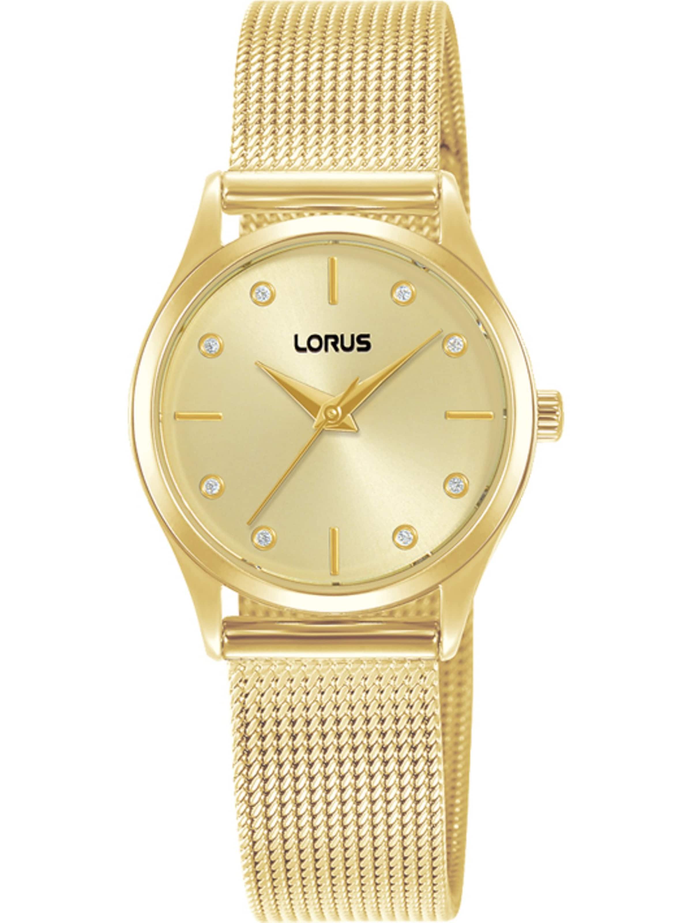 LORUS Analoguhr in Gold: Vorderseite