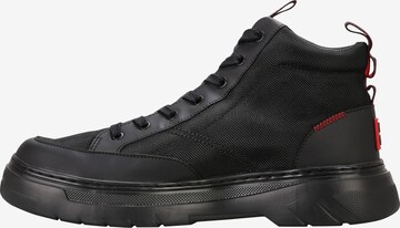 HUGO High-Top Sneakers 'Urian Hito Nypu' in Black: front