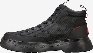 HUGO High-Top Sneakers ' Urian_hito_nypu ' in Black: front