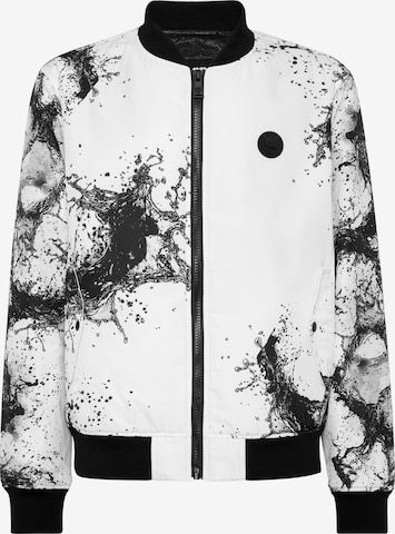 Plein Sport Between-season jacket 'Splash' in White: front