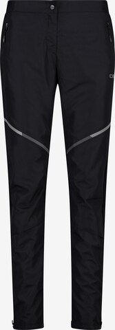 CMP Regular Outdoor Pants in Black: front