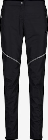 CMP Regular Outdoor Pants in Black: front