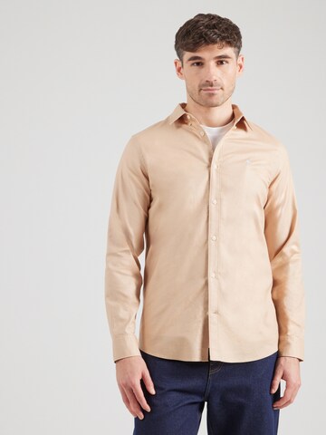 Regular fit Camicia di SCOTCH & SODA in beige: frontale