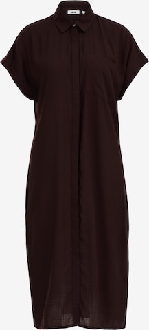 Robe-chemise WE Fashion en marron : devant