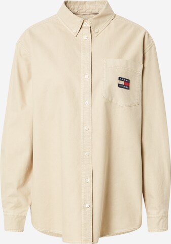 Tommy Jeans Blouse in Beige: front
