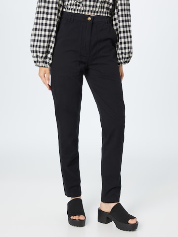 Oasis Slim fit Trousers in Black: front