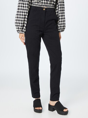 Coupe slim Pantalon Oasis en noir : devant