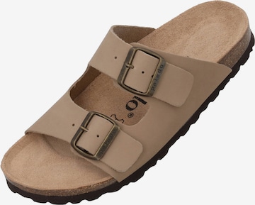 Zoccoletto 'Korfu' di Palado in beige: frontale