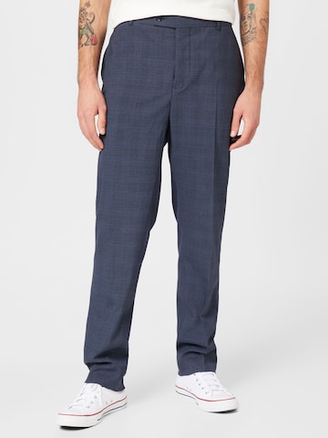 Regular Pantalon à plis BURTON MENSWEAR LONDON en bleu : devant