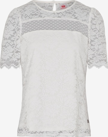 Blouse folklorique 'Alina' SPIETH & WENSKY en blanc : devant