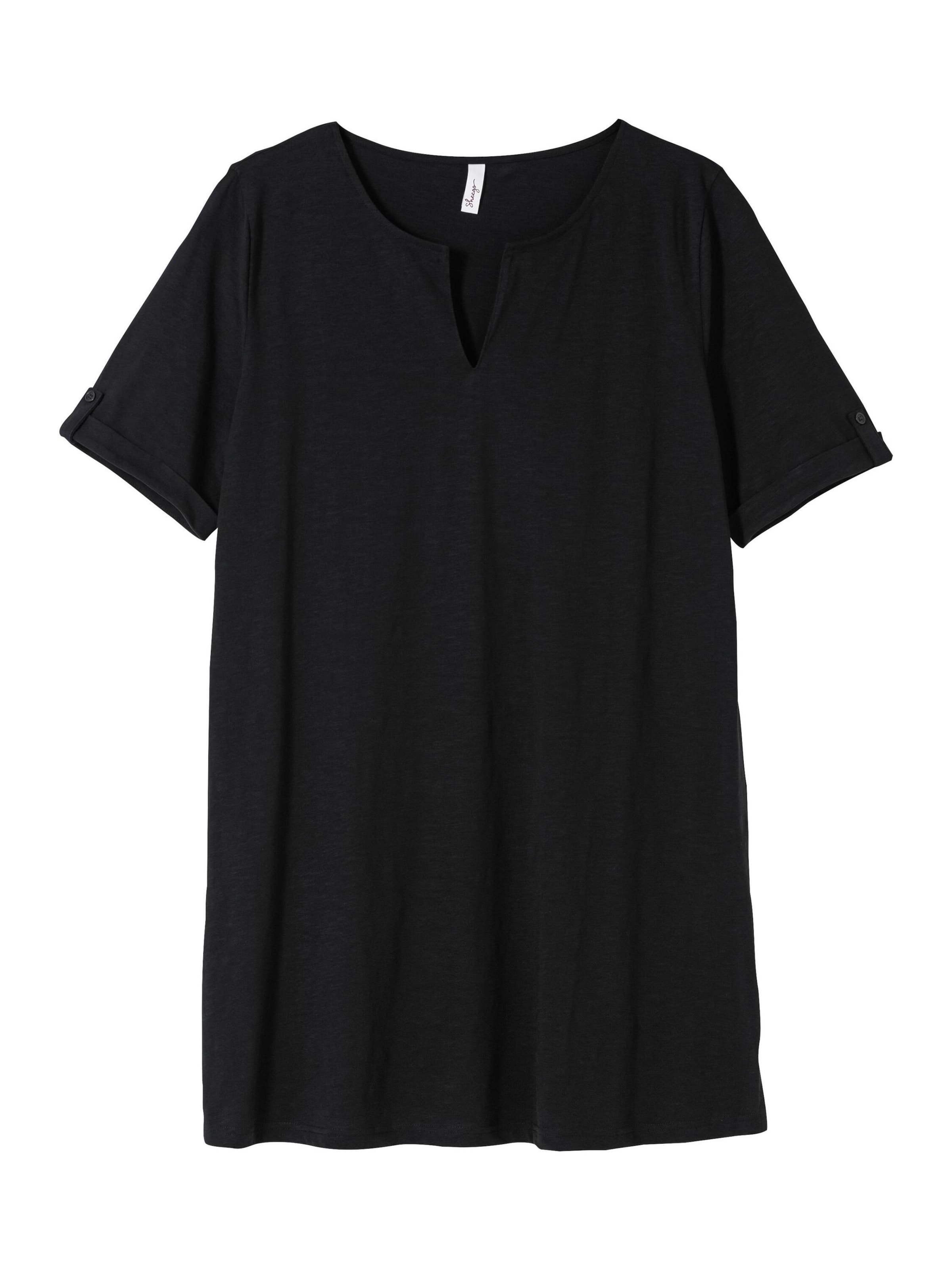 SHEEGO Футболка в Черный: спереди